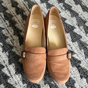 Dr. Scholl's Brown Suede Loafers for Women